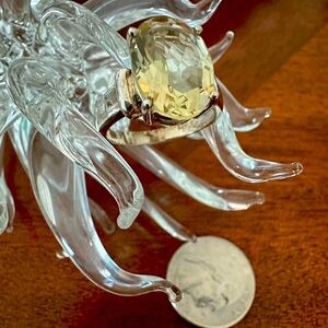 Handmade Citrine Sterling Ring